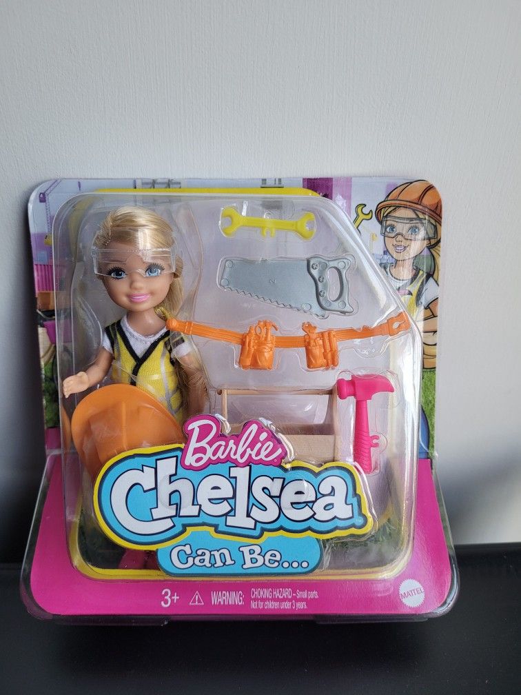 Barbie Chelsea Can Be Doll Construction Worker