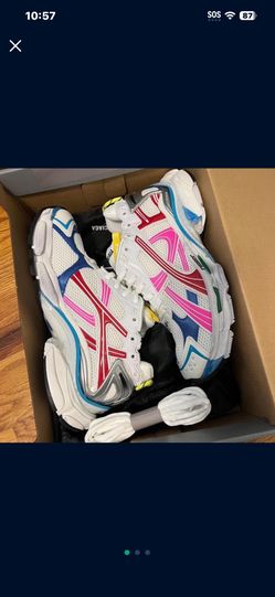 White Multi-Color Balenciaga Runners