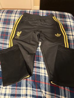 Adidas Liverpool FC LFSTLR Track Pants Carbon Gold Men's Size Small