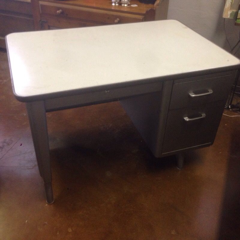 Vintage Steel " Tanker Desk"