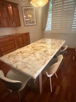 Custom marble table - dining