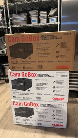 NEW Cambro Cam GoBox Insulated Food Carrier – Full Size (3 Available)