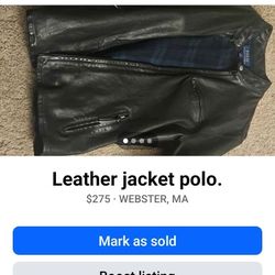 Leather jacket Polo.