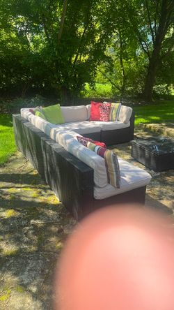 Suncrown 7-piece Outdoor Sectional Sofa Couch