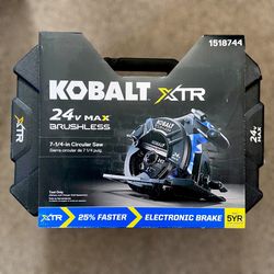 Kobalt XTR 24-volt 7-1/4-in Brushless Cordless Circular Saw Tool-Only
