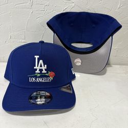 MLB New Era Los Angeles Dodgers Blue Rose Edition 9fifty A Frame SnapBack Hats 