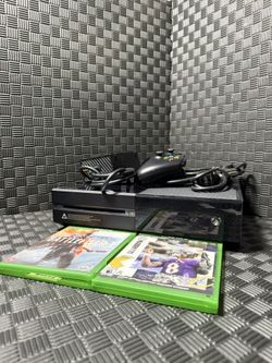 Microsoft Xbox One 500GB Console Black Tested Working With Controller & Games