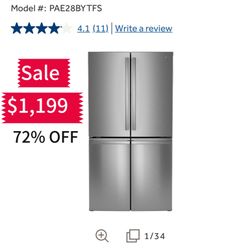 Open Box GE 3 & 4 Door Refrigerator Sale /Factory Warranty /$40 Down 100 Days Zero Interest/Limited Time Offer