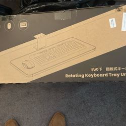 Rotating Keyboard Tray Under Desk