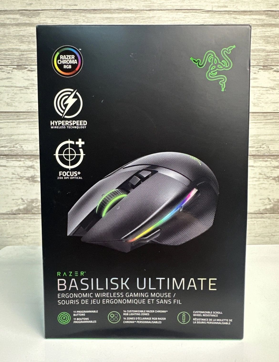 Razer Basilisk Ultimate (RZ01-0(contact info removed)-R3U1) Wireless Optical Gaming Mouse - New