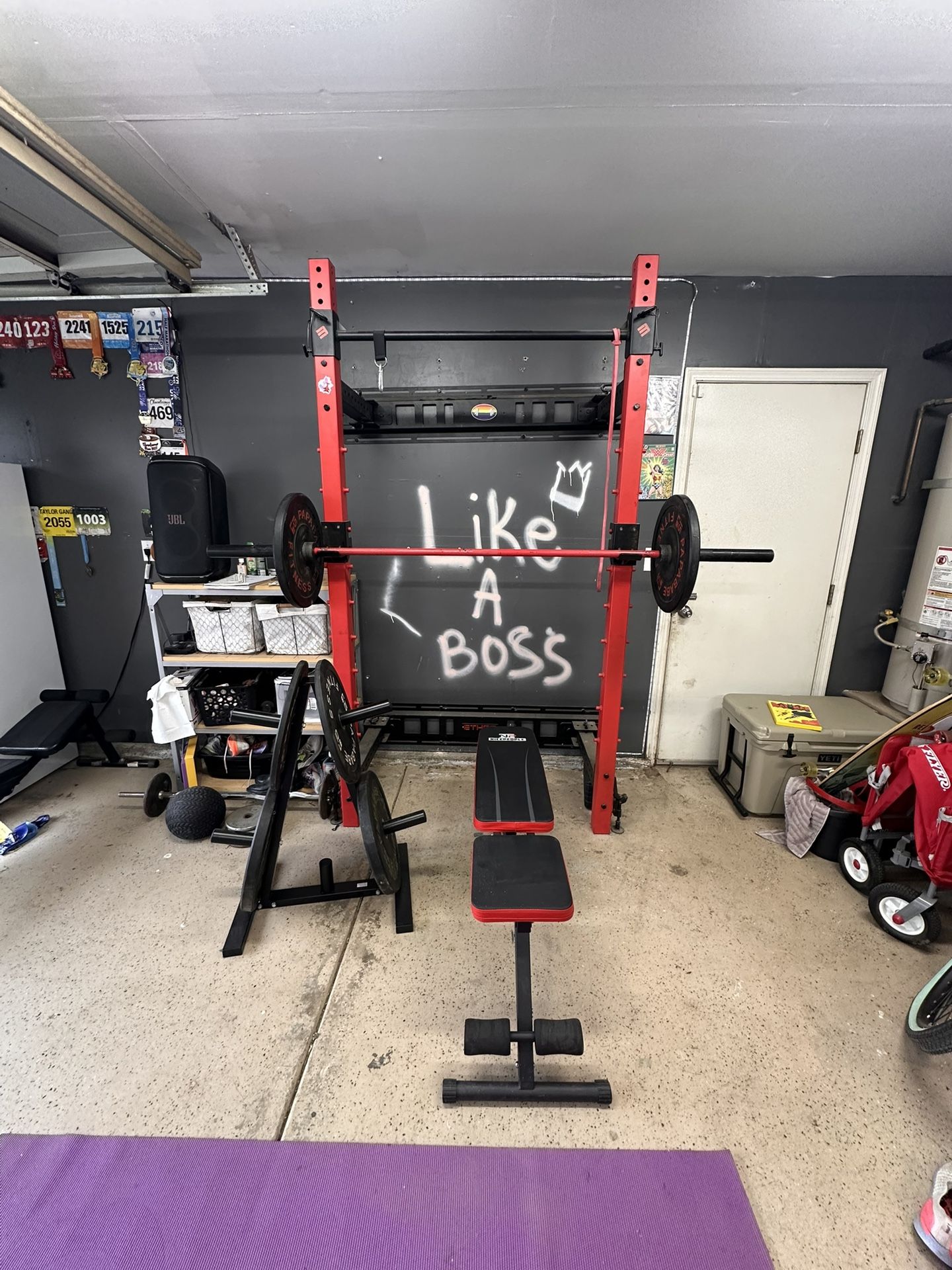 Weight Rack, Brand New Bench,