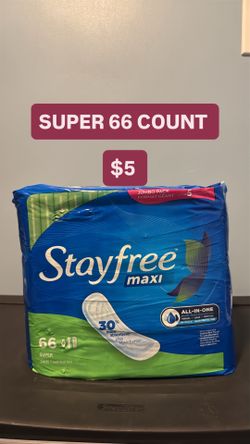Feminine Pads Stayfree Carefree Super and Ultra Thin