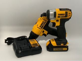 Dewalt Impact Driver and Drill Driver W/ Battery & Charger