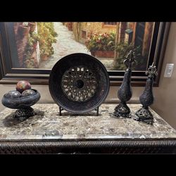 7pic home decor brown with the glasses big size 