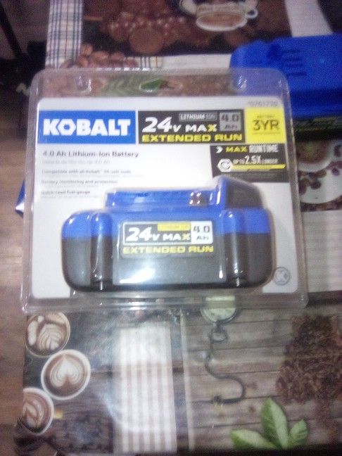 Two Kobalt 24v Max 4.0Ah Lithium Ion Extended Run