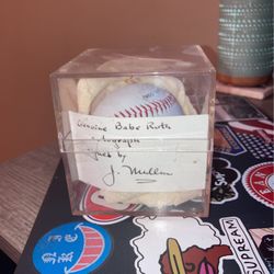 Rare Babe Ruth Autographed Official Baseball 