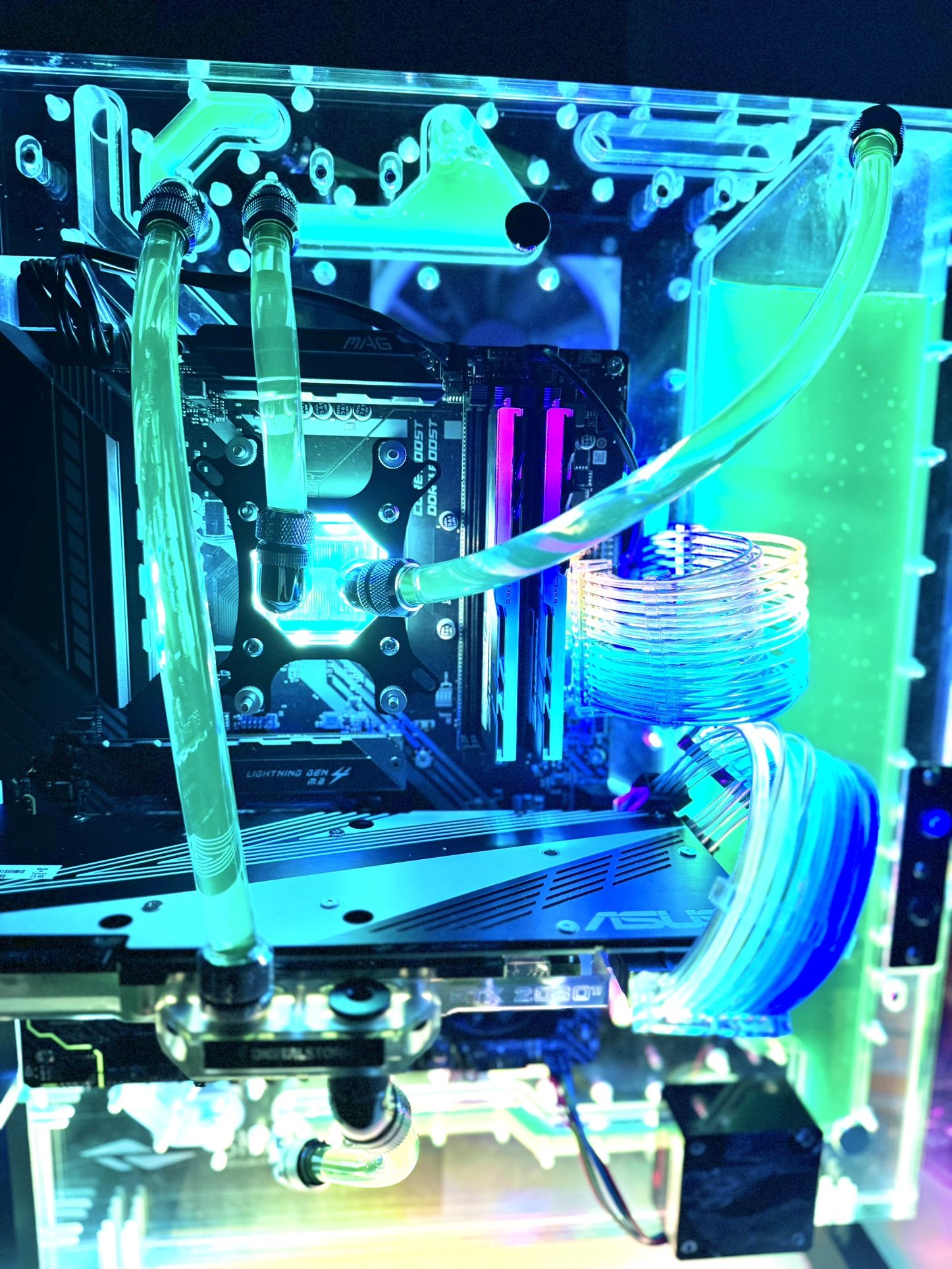 Liquid water Cooling Gaming pc desktop computer Ryzen 9 5900x 32gb ram rtx 2080ti 2tb ssd