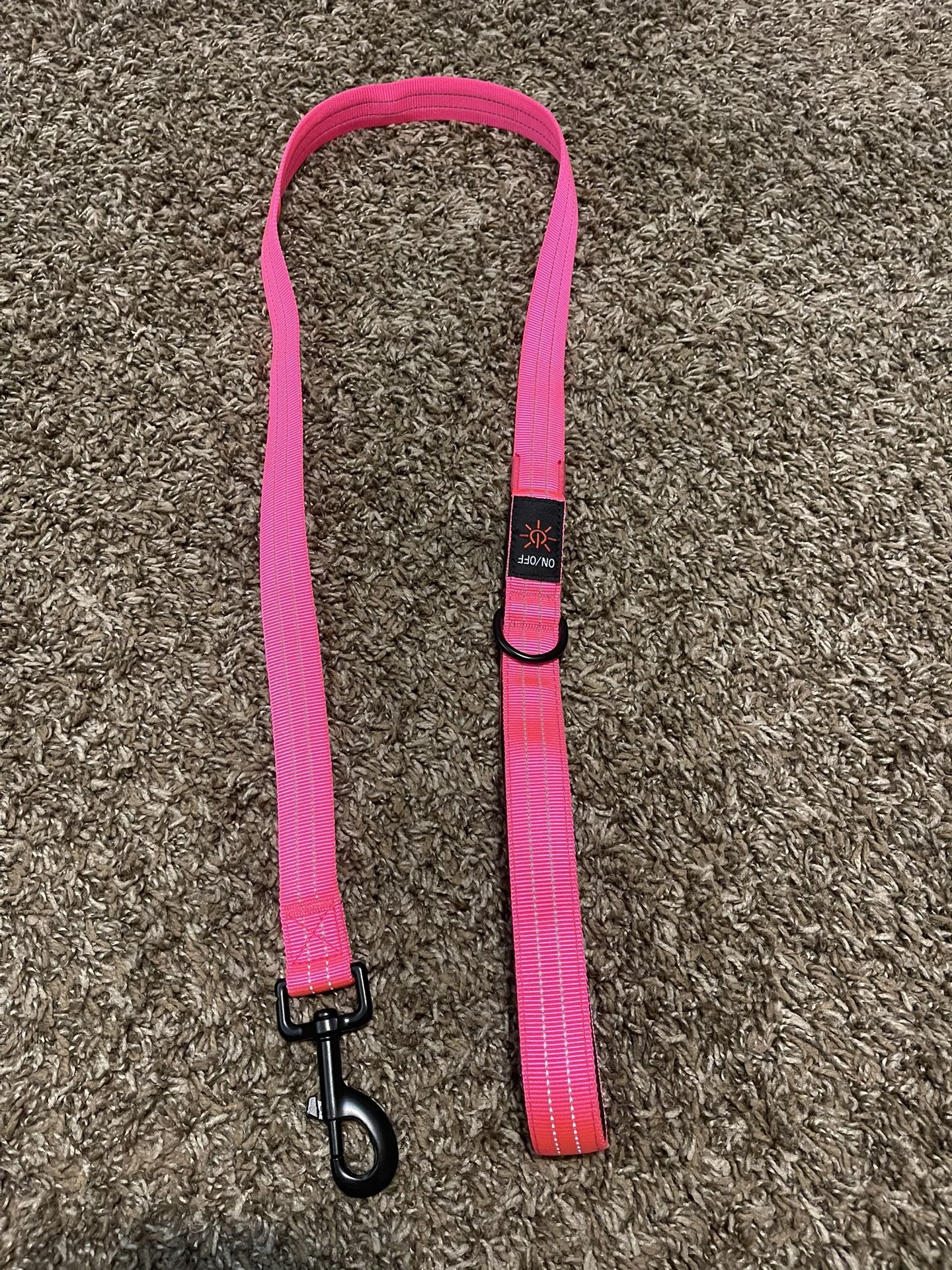 Pink Led 45” Dog Leash