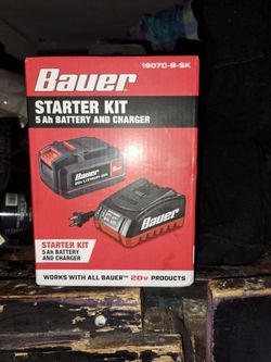 Nib Bauer 5ah battery and charger starter kit