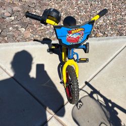 Hot wheels 12” Bike W/training Wheels