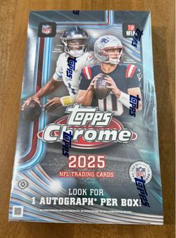2025 Topps Chrome Football NFL Hobby Box NEW/SEALED