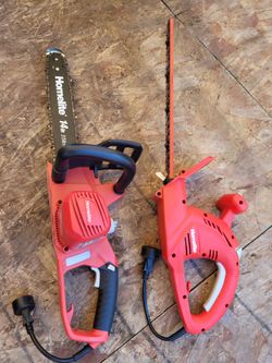 Homelite 14 in chainsaw and hedge trimmer