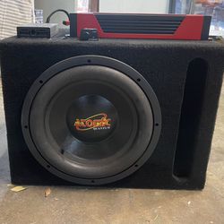 12 Inch Subwoofer In Box With 4000 Watt Amp And Audio Control 