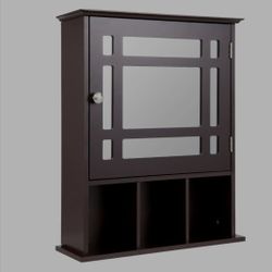 Wall Mounted and Mirrored Bathroom Cabinet