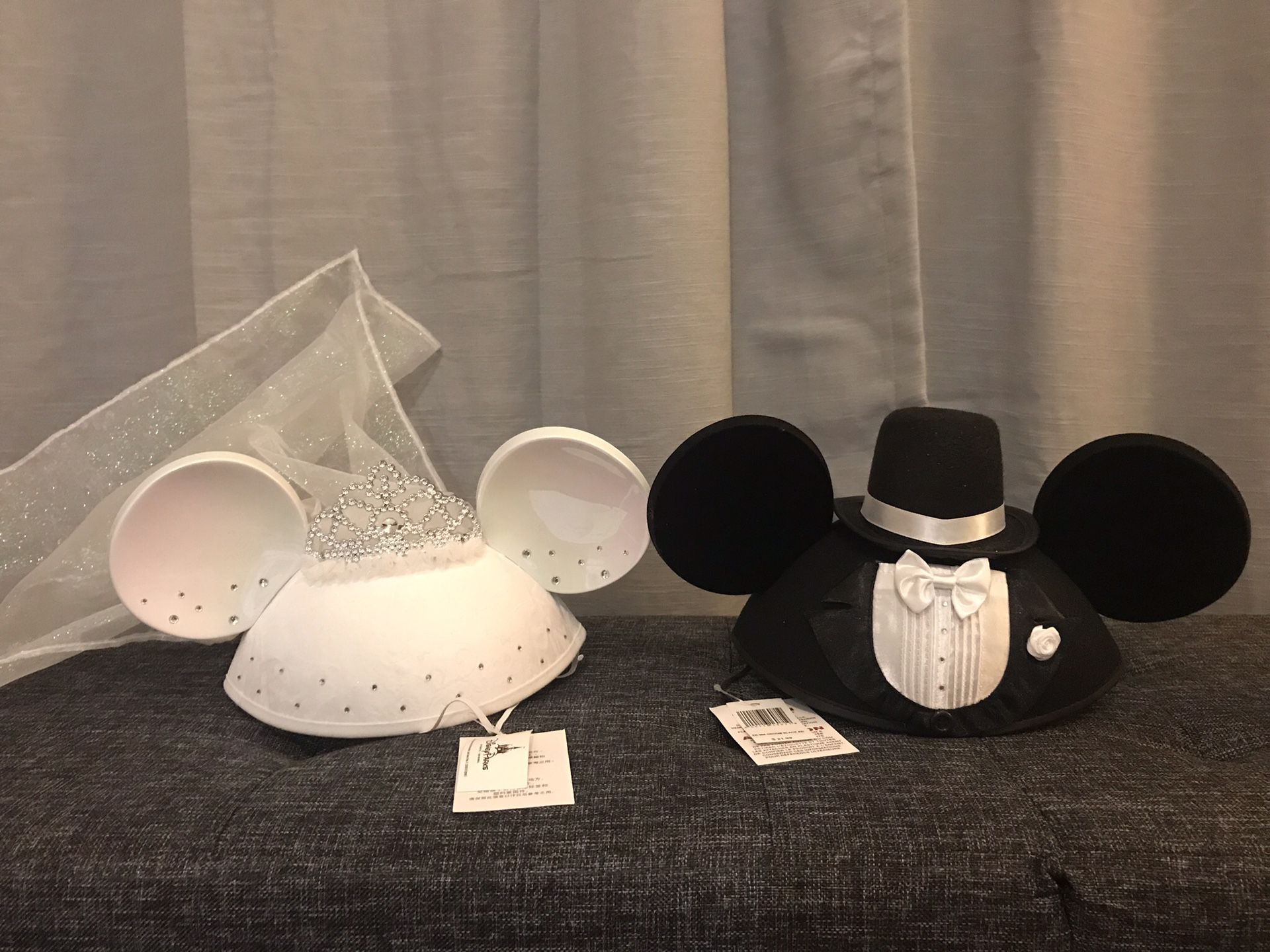 Bride and Groom Mickey ears - brand new