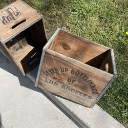 Antique 7up Box Crates