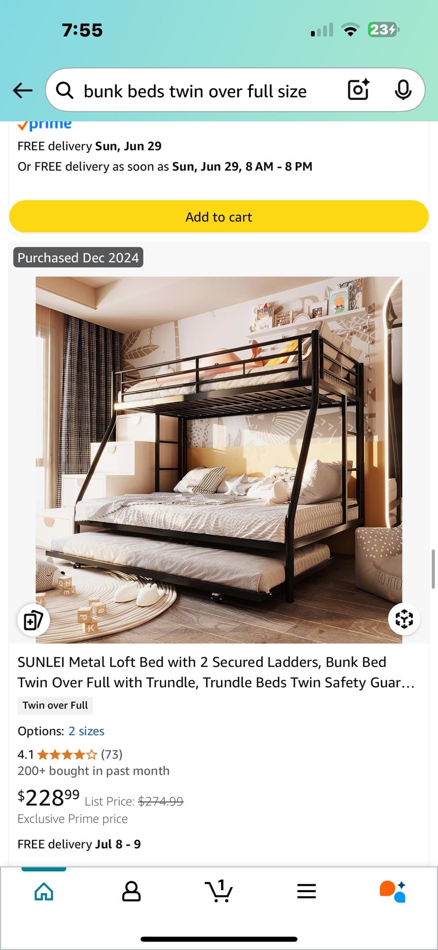 Triple Bunk Bed