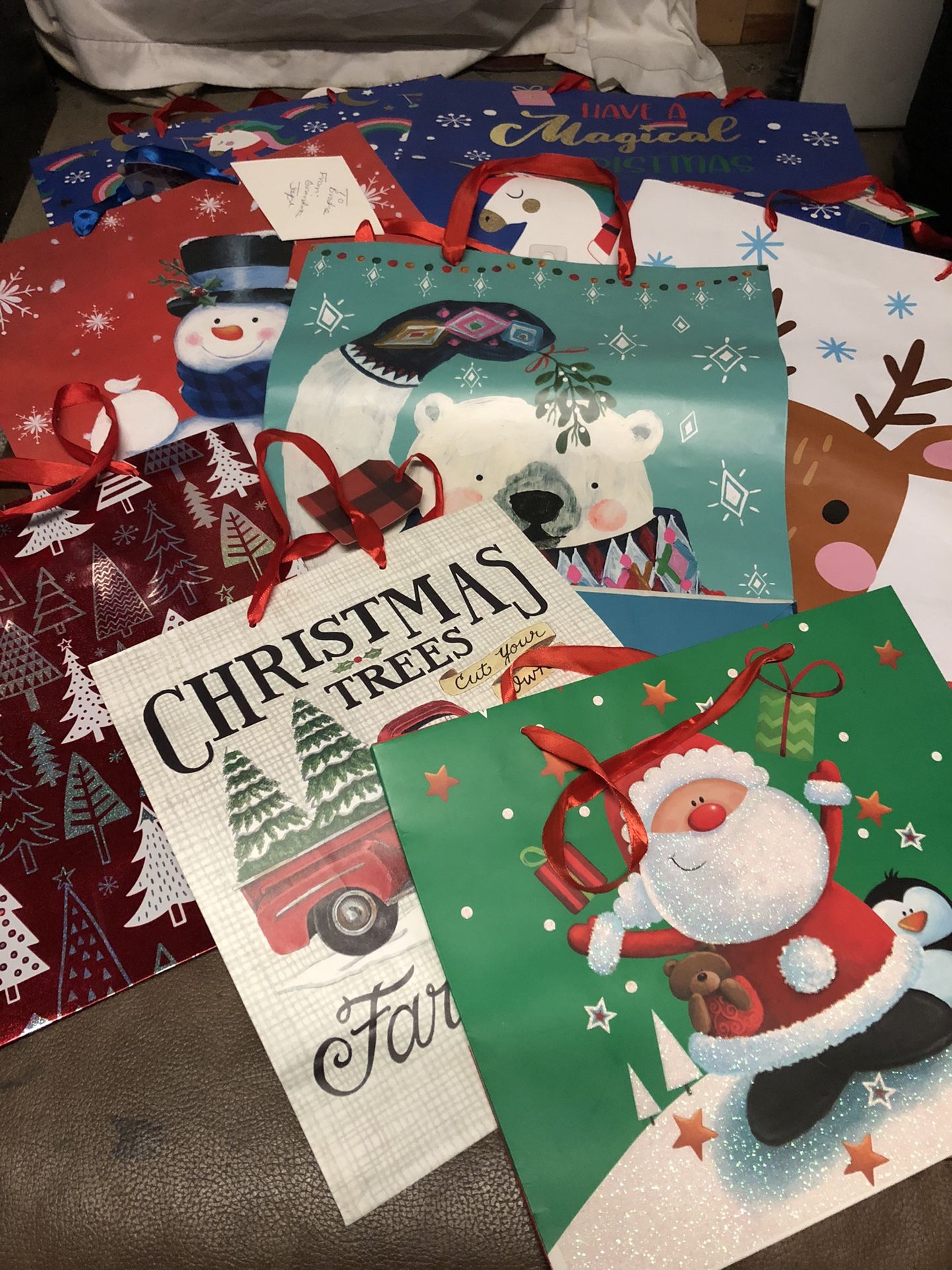 CHRISTMAS GIFT BAGZ ALL NEW BIG ONES MID SIZE AND SMALL MUST TAKE ALL 