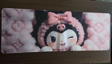Kuromi logo deskmat