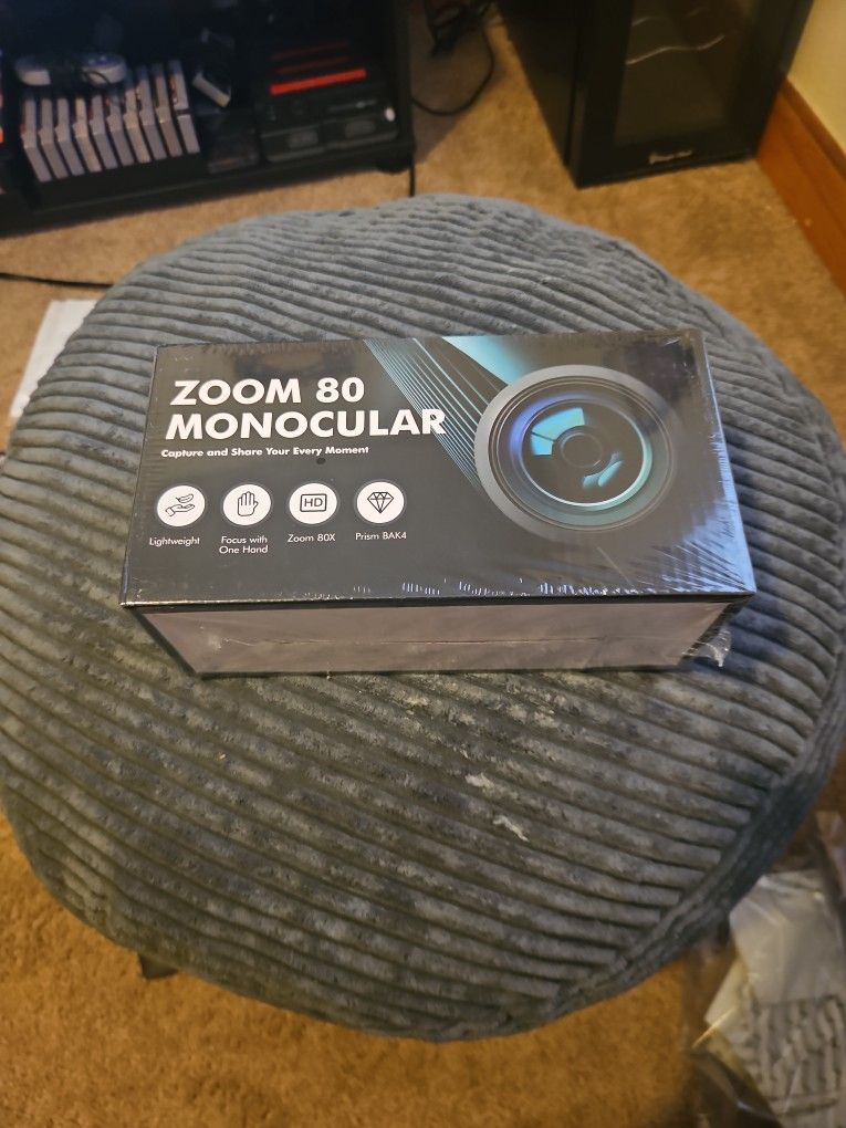 80x100 High Powered Monocular Telescope with Smartphone Holder & Tripod, HD Monocular for Adults with BAK4 Prism