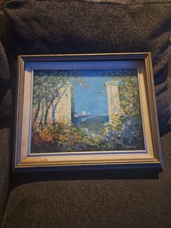 Oil Painting On Cavas Signed By Artist 