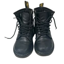 Dr. Martens 1460 Pascal Zip Combat Boots, Leather, Preschool Size 13
