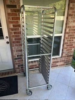 Win-Holt NSF 20-Pan Bakery Rack w/ New Wheels – $185