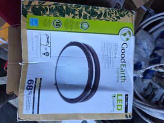 Good Earth Lighting Jordan Light 11-in Black Matte LED Flush Mount Light NEW in Box
