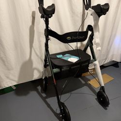 NEW Helavo Extra Wide 28.3" Bariatric Upright Walker for Seniors, 500 Ibs Capacity 