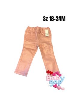 Baby Gap Pink Metallic Pants  glitter Size 18-24M❤️❤️M18 V