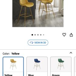 29” Bar Stool Velvety And Swivel Set Of 4