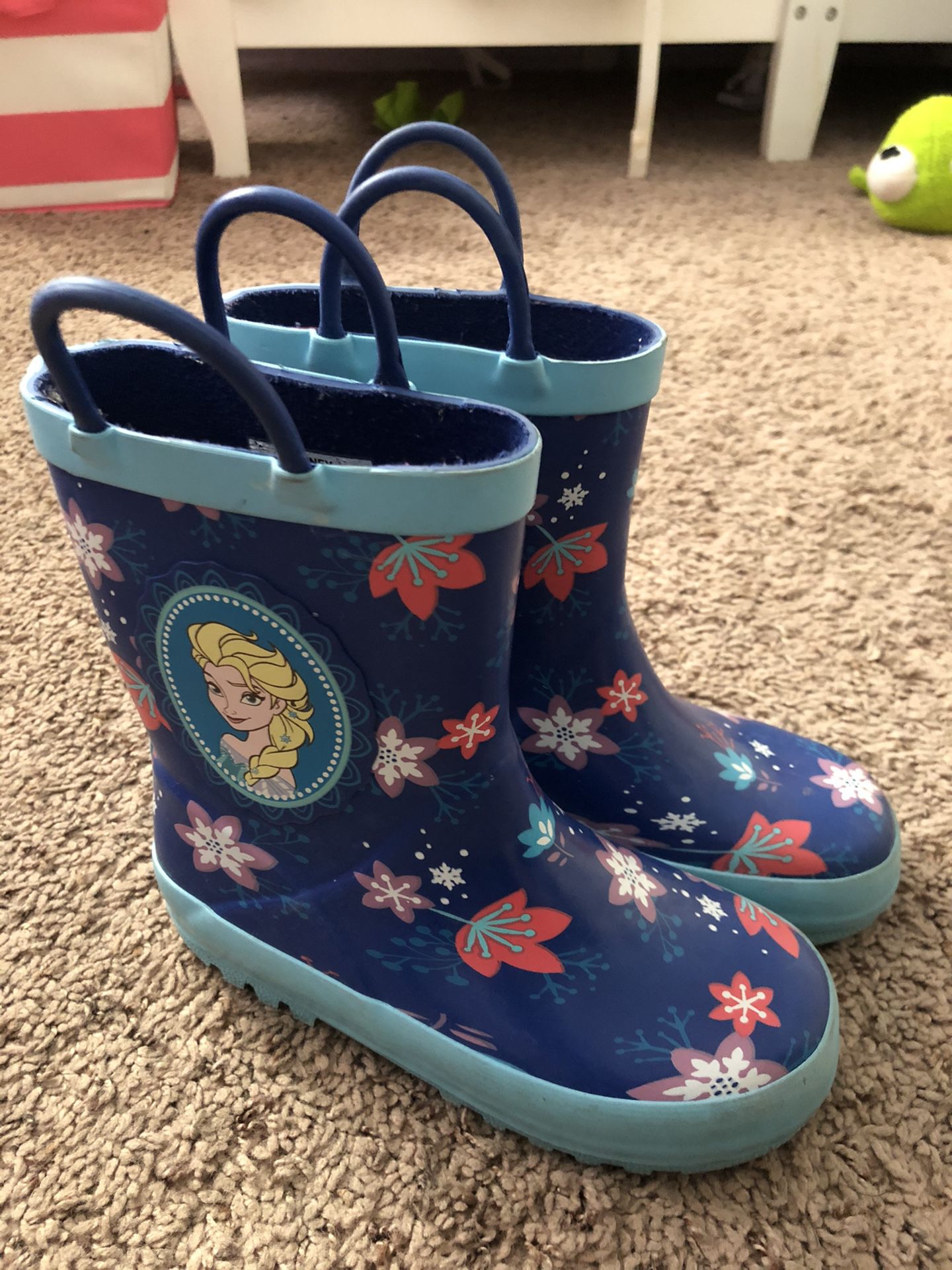 Frozen rain boots