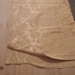 2 different Gold Fabrics, As Is