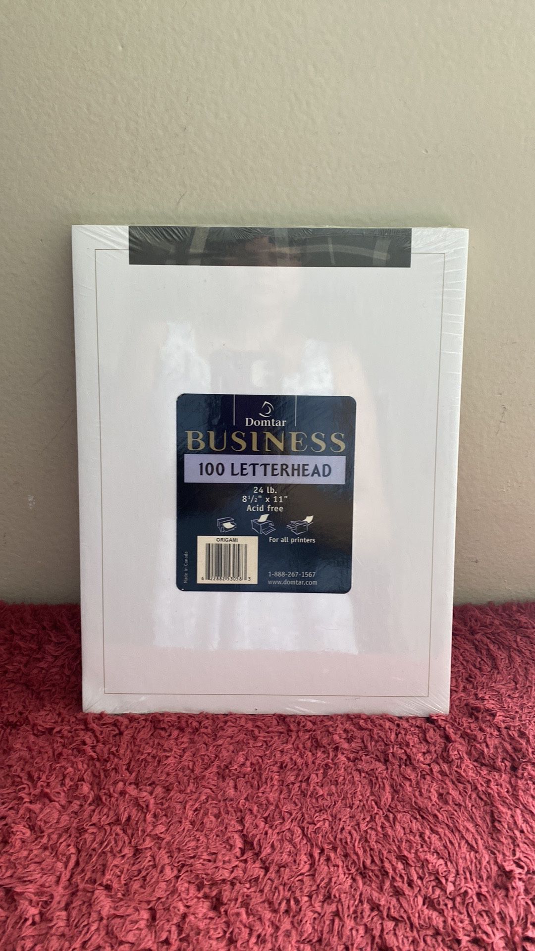 NWT “Package of 100 Letterhead Printer Paper”