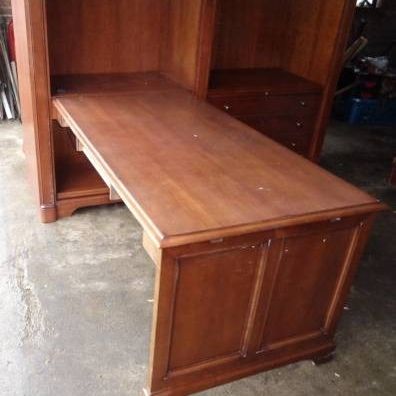 Free Desk And Wall Shelf for Home or Office- Wood

