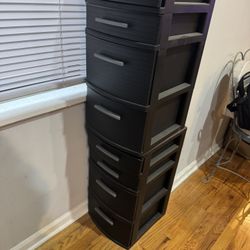 Black Drawer Storage Containers 