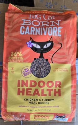 Tiki Cat Born Carnivore Indoor Health Dry Cat Food, Chicken & Turkey Meal, 12 lbs. Bag