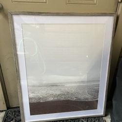 Large Framed Beach Print