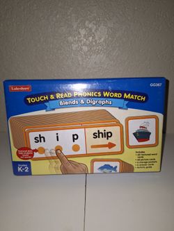 Lakeshore Touch & Read Phonics Word Match blend & digraphs