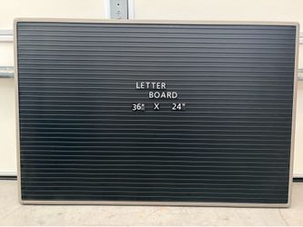 36” x 24” Magnetic Letter Board w/ Complete Letter & Number Set